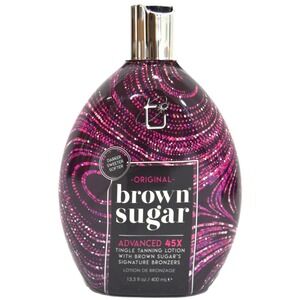 Brown Sugar Original Advanced 45X Tingle Tanning Lotion with Bronzers 13.5oz